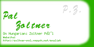 pal zoltner business card